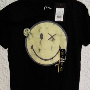 Art Class Smile Cass Children's Size Small.  Black With Smiley  Face.  NWT